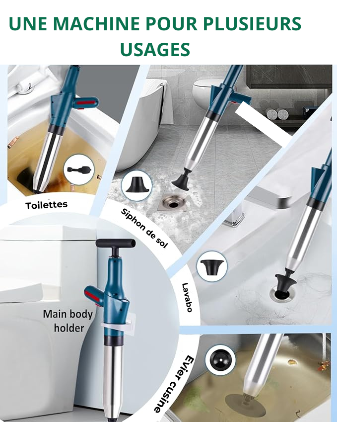 Déboucheur Haute Pression – Évier, Lavabo et Toilettes