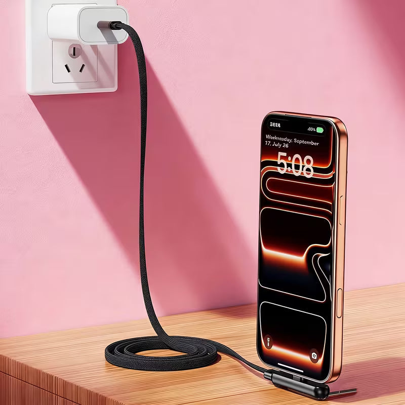 Support de téléphone invisible 2-en-1 avec câble de charge