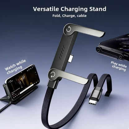 Support de téléphone invisible 2-en-1 avec câble de charge